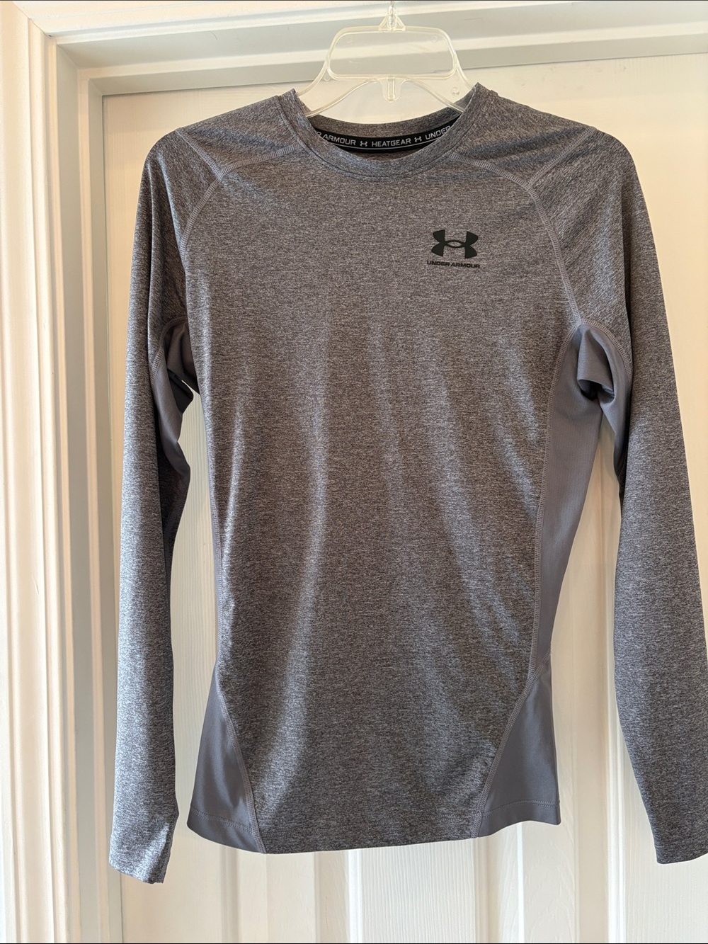 Under Armour Gray Heatgear Long-Sleeve Compression Shirt Men’s Medium